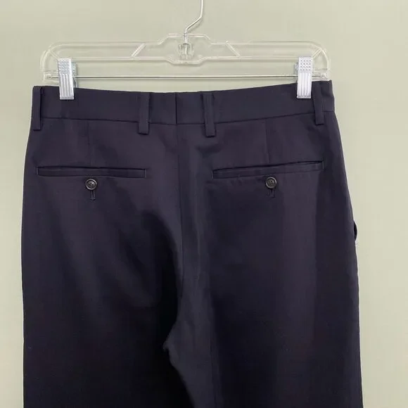 Issey Miyake Men Wool Cropped Trouser Pants Cupro Lining Size 1 Japan Archival